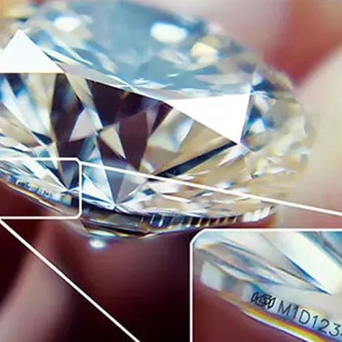 diamante Marcatura Laser del Diamante
