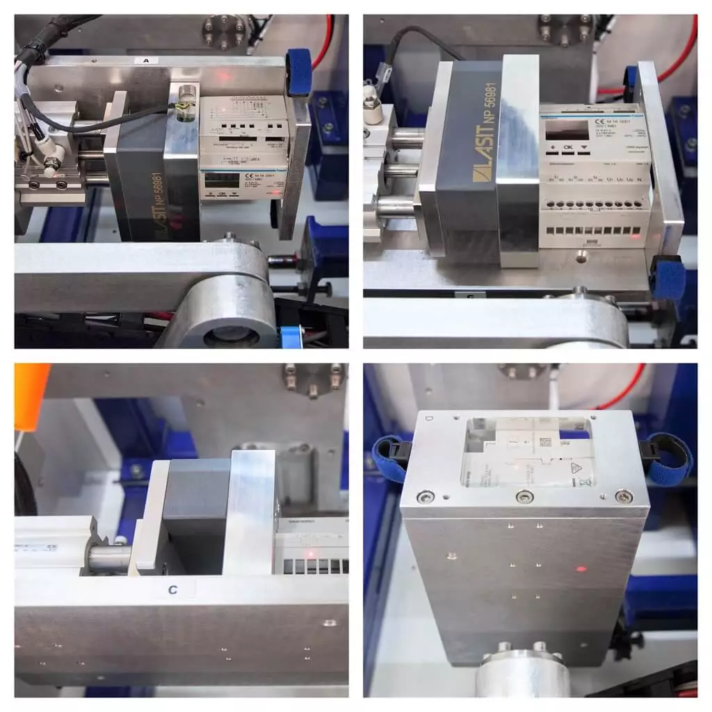 Focus-collage-rid Marcatura laser componenti elettrici