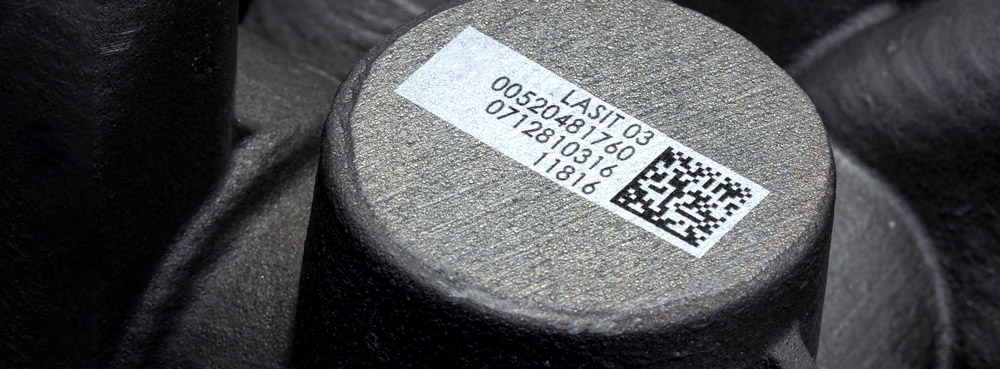 Marcatura-laser-Metallo_marcatura-laser-Fonderia_marcatura-laser-Pressofuso_DataMatrix Gravure laser sur métal