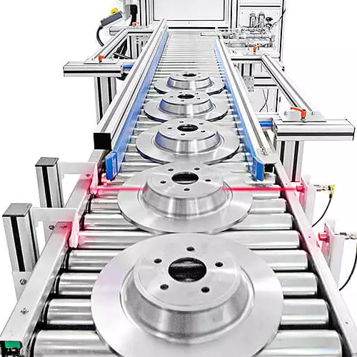 DISCHI-FRENO Marcatura Laser automatica di targhette con sistema di etichettatura