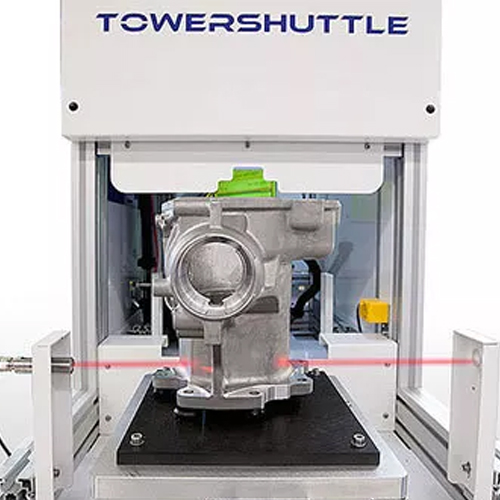 TOWERSHUTTLE Nuova Fly Pump per l'incisione laser di particolari cilindrici