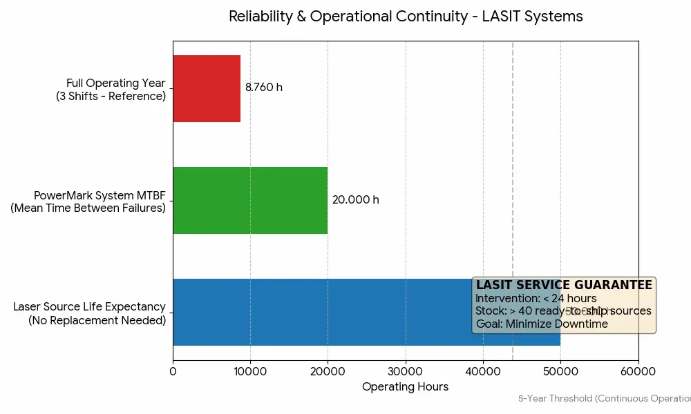 laser-life Marquage laser à grande vitesse pour la production en série de composants aérospatiaux