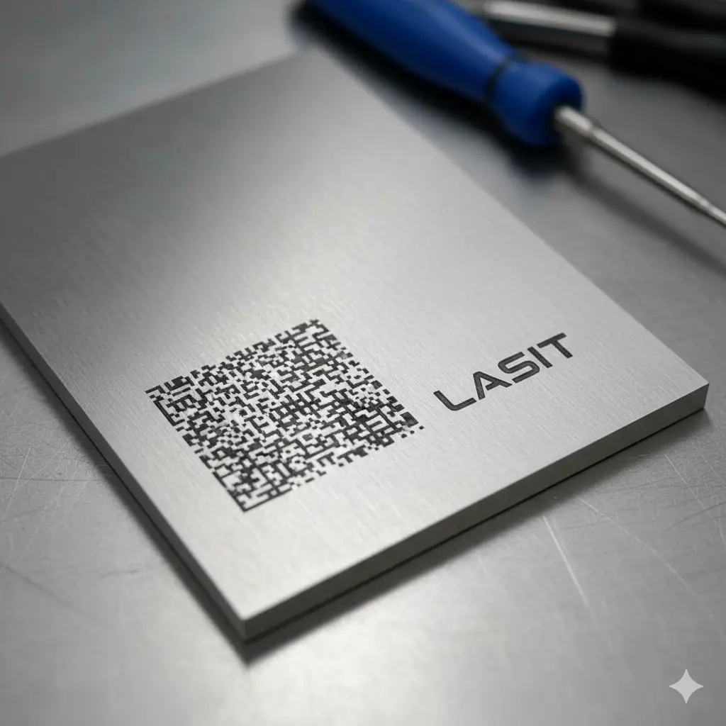 metal-sheet-marking Marquage laser à grande vitesse pour la production en série de composants aérospatiaux