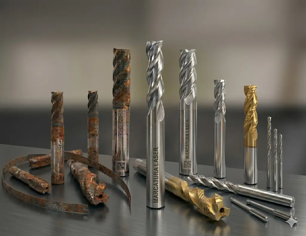 pulizia-laser-utensili-da-taglio Nettoyage au laser d'outils de coupe : élimination de la rouille
